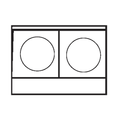 superior-equipment-supply - Imperial - Imperial Stainless Steel Two Round Plate Elements 24" Wide Electric Countertop Hotplate