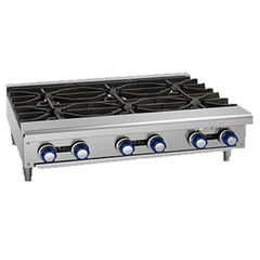 superior-equipment-supply - Imperial - Imperial Stainless Steel Six Burner 36" Wide Gas Hotplate