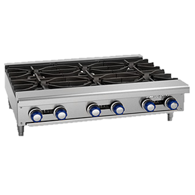 superior-equipment-supply - Imperial - Imperial Stainless Steel Four Burner 48" Wide Gas Hotplate