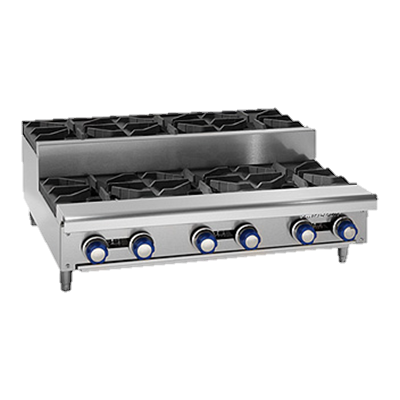 superior-equipment-supply - Imperial - Imperial Stainless Steel Two Step Up Open Gas Burners 12" Wide Hotplate