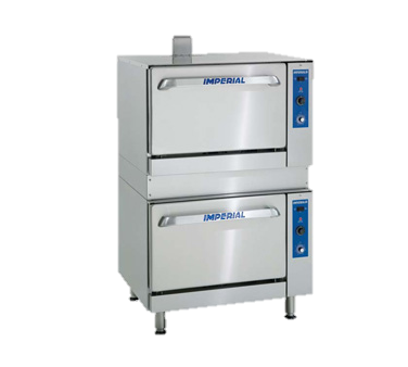 superior-equipment-supply - Imperial - Imperial Stainless Steel 36" Wide Restaurant Series Range Match One Standard One Convection Gas Oven