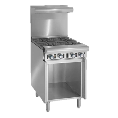 superior-equipment-supply - Imperial - Imperial Stainless Steel Two Burner Add-A-Unit 12" Wide Heavy Duty Gas Range