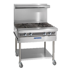 superior-equipment-supply - Imperial - Imperial Stainless Steel Two Hot Tops 24" Wide Heavy Duty Gas Range