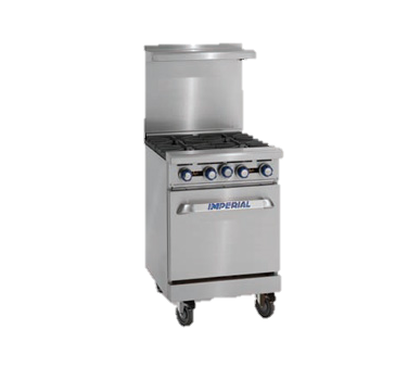 superior-equipment-supply - Imperial - Imperial Stainless Steel Space Saver Oven 24" Wide Griddle Gas Range