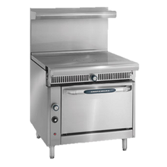 superior-equipment-supply - Imperial - Imperial Stainless Steel Two French Tops Manual Controls 36" Wide Heavy Duty Gas Range