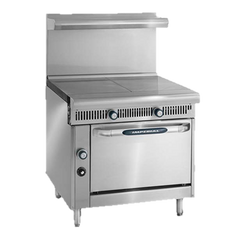 superior-equipment-supply - Imperial - Imperial Stainless Steel Two Hot Tops Manual Controls 36" Wide Heavy Duty Gas Range