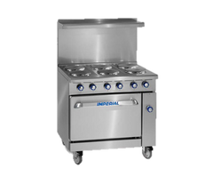 superior-equipment-supply - Imperial - Imperial Stainless Steel Six round Elements 36" Wide Electric Restaurant Range