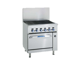 superior-equipment-supply - Imperial - Imperial Stainless Steel Cast Iron Radiants Open Cabinet 36" Wide Gas Restaurant Range