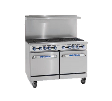 superior-equipment-supply - Imperial - Imperial Stainless Steel Eight Burner 48" Wide Gas Restaurant Range