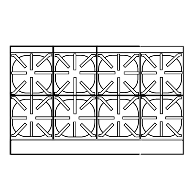 superior-equipment-supply - Imperial - Imperial Stainless Steel Eight Burner 48" Wide Gas Restaurant Range