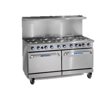 superior-equipment-supply - Imperial - Imperial Stainless Steel Ten Round Elements Open Cabinet 60" Wide Electric Range