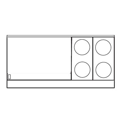 superior-equipment-supply - Imperial - Imperial Stainless Steel Four Round Elements Griddle Two Convection Ovens 60" Wide Electric Range