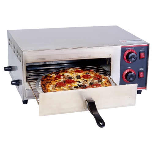 Pizza Oven Countertop Dial Control 120v Stainless Steel with "Stay On" Feature
