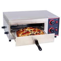 Pizza Oven Countertop Dial Control 120v Stainless Steel with "Stay On" Feature
