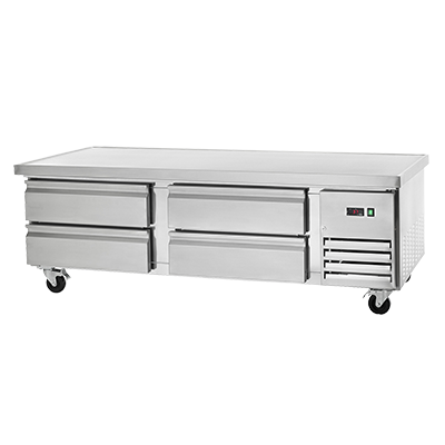 superior-equipment-supply - Arctic Air - Arctic Air Stainless Steel Four Drawer 74"W Refrigerated Chef Base