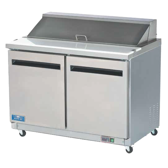 superior-equipment-supply - Arctic Air - Arctic Air Stainless Steel Two Section 48" Wide Sandwich Prep Table