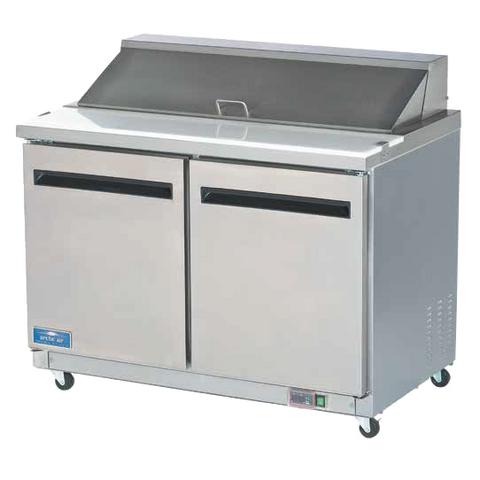 superior-equipment-supply - Arctic Air - Arctic Air Stainless Steel Two Section 48" Wide Sandwich Prep Table