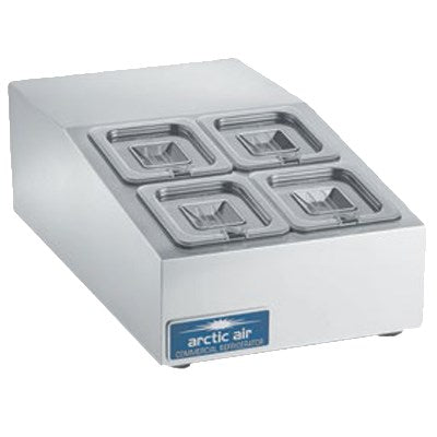 superior-equipment-supply - Arctic Air - Arctic Air Compact Refrigerated Countertop Prep Unit, 9.13(h) x 15(w) x 25.75(d), Stainless Steel
