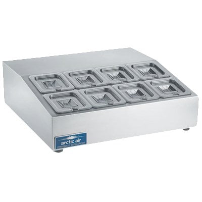 superior-equipment-supply - Arctic Air - Arctic Air Compact Refrigerated Countertop Prep Unit, 9.13(h) x 27.5(w) x 25.75(d), Stainless Steel