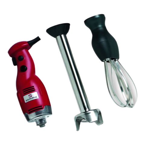 Sammic Light Duty Combined Immersion Mixer & Blender Combo 11.5" Liquidiser Arm & 11.75" Whisk For Use In 16 qt. Bowl