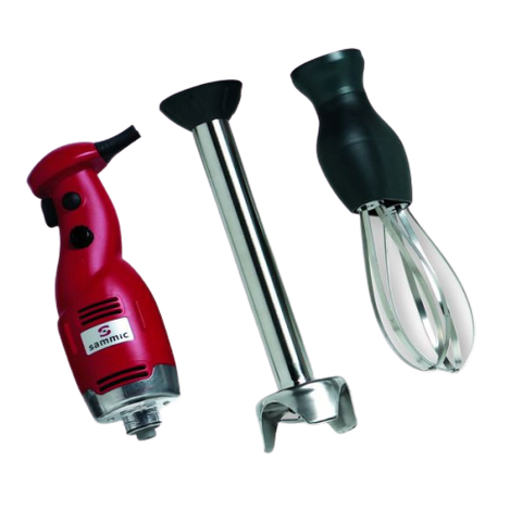 Sammic Light Duty Combined Immersion Mixer & Blender Combo 11.5" Liquidiser Arm & 11.75" Whisk For Use In 16 qt. Bowl