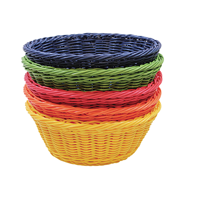 superior-equipment-supply - Tablecraft Products Co - Tablecraft Ridal Assorted Color Collection Round Baskets