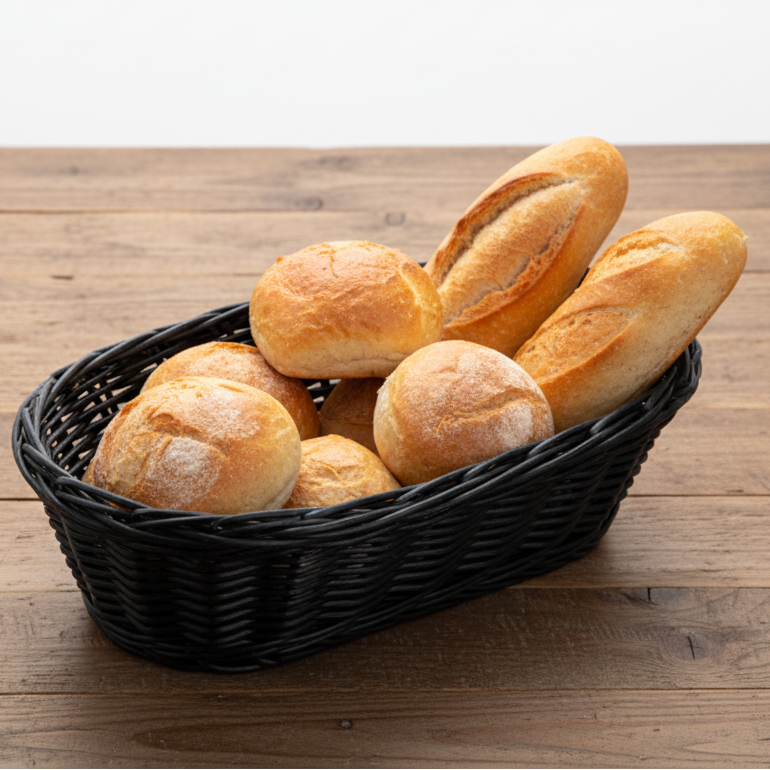 superior-equipment-supply - Tablecraft Products Co - Tablecraft Hand-Woven Oblong Basket 9" x 4" x 2"