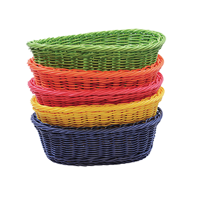 superior-equipment-supply - Tablecraft Products Co - Tablecraft Ridal Assorted Color Collection Oval Baskets