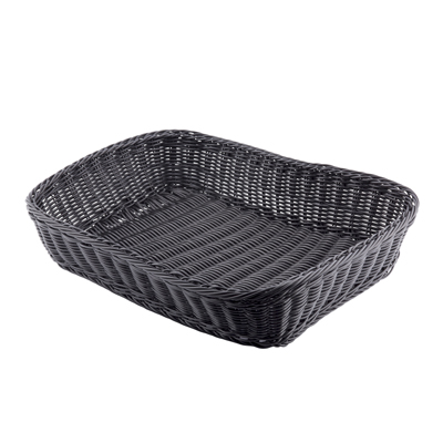 superior-equipment-supply - Tablecraft Products Co - Tablecraft Ridal Collection Hand Woven Rectangular Basket 16" x 11-3/4" x 3-1/2"