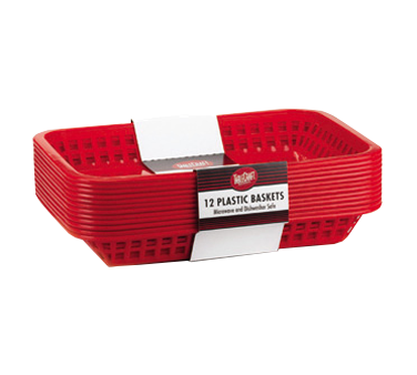 superior-equipment-supply - Tablecraft Products Co - Tablecraft Cash & Carry Grande Rectangular Basket 10-3/4" x 7-3/4" x 1-1/2" - 12 Pack