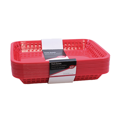 superior-equipment-supply - Tablecraft Products Co - Tablecraft Cash & Carry Mas Grande Rectangular Basket 11-3/4" x 8-1/2" x 1-1/2" - 12 Pack