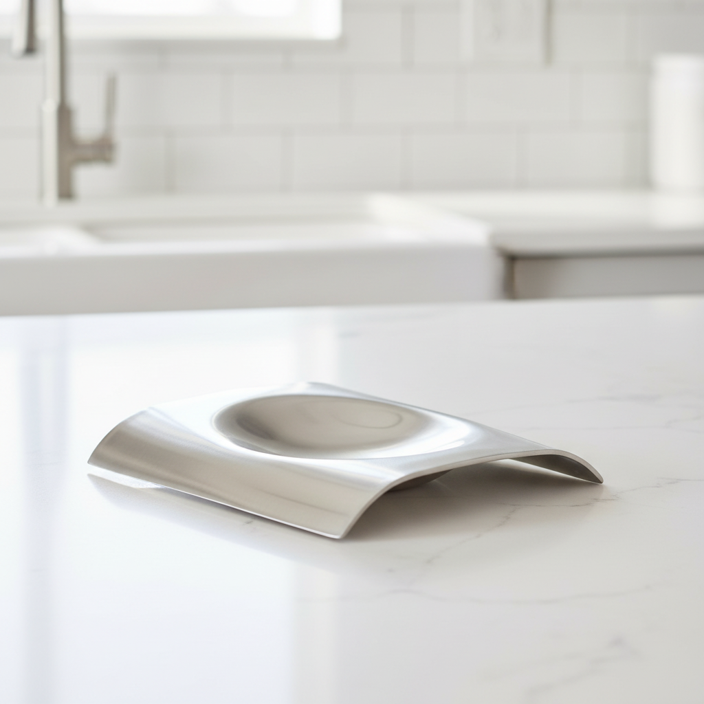superior-equipment-supply - Tablecraft Products Co - Tablecraft Square Spoon Rest Stainless Steel