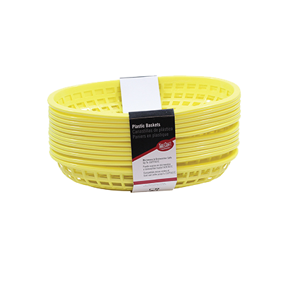 superior-equipment-supply - Tablecraft Products Co - Tablecraft Cash & Carry Classic Oval Basket 9-3/8" x 6" x 1-7/8" - 12 Pack