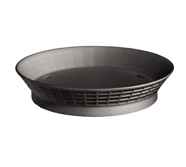 superior-equipment-supply - Tablecraft Products Co - Tablecraft Platter Round Basket Black 10-1/2" Diameter x 2-1/8"H