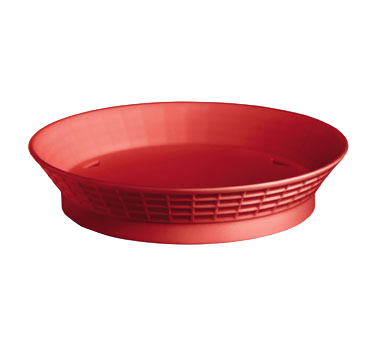 superior-equipment-supply - Tablecraft Products Co - Tablecraft Platter Round Basket Red 10-1/2" Diameter x 2-1/8"H