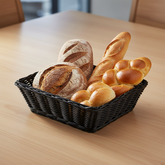 superior-equipment-supply - Tablecraft Products Co - Tablecraft Hand-woven Rectangular Basket 9" x 6" x 2-1/2"