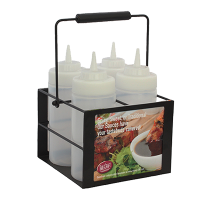 superior-equipment-supply - Tablecraft Products Co - Tablecraft Cash & Carry 4 Compartment Squeeze Bottle Caddy