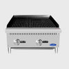 Atosa Stainless Two Burner Countertop Gas Charbroiler 24