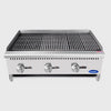 Atosa Stainless Three Burner Countertop Gas Charbroiler 36