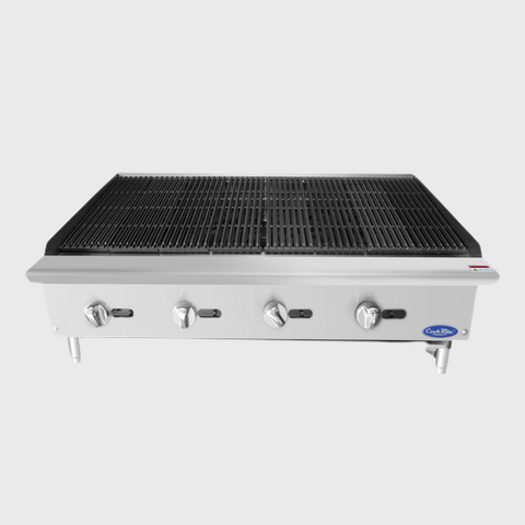 Atosa Stainless Four Burner Countertop Gas Charbroiler 48"W
