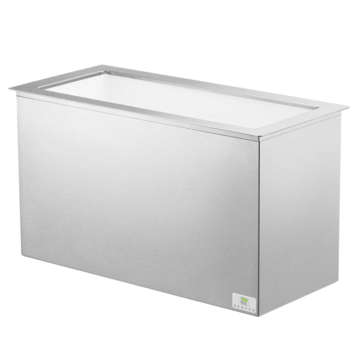 Server Drop-In Cold Station Jar Base 20.13"W x 8.81"D White Stainless Steel With Insulated Base