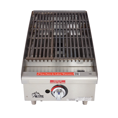 Star-Max® Radiant Charbroiler Natural Gas Countertop 15"W 40,000 BTU