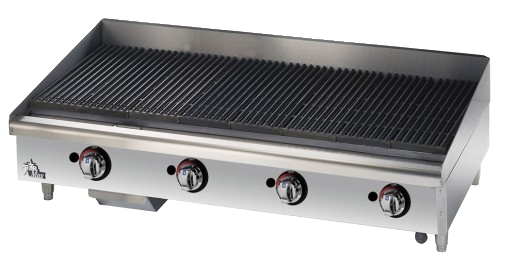 Star-Max® Radiant Charbroiler Natural Gas Countertop 48"W  Cast Iron 160,000 BTU