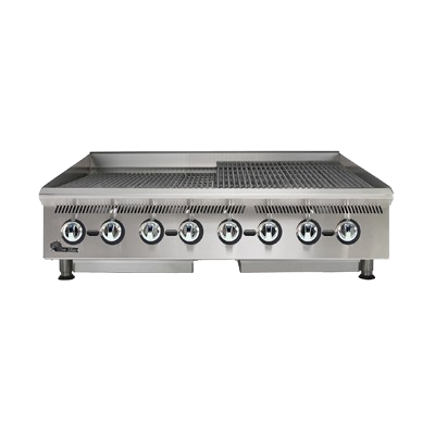 Star Ultra-Max® Lava Rock Charbroiler Gas Countertop 48"L Cast Iron 160,000 BTU