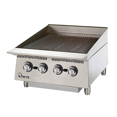 Star Ultra-Max® Radiant Charbroiler Gas Countertop 24"L Cast Iron 80,000 BTU