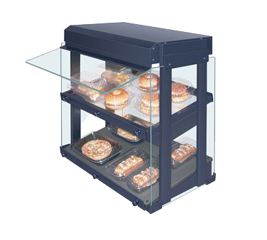 Hatco Glo-Ray® Countertop Display Warmer With Slanted Base 22.88"W Black