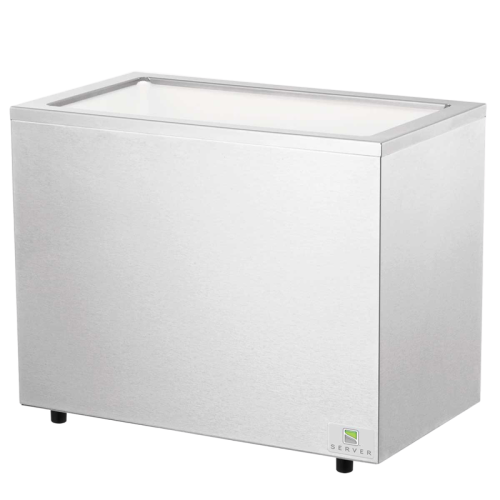 Server Cold Station Jar Base 12.31"H x 15.5"W x 8.81"D White Stainless Steel With Insulated Base