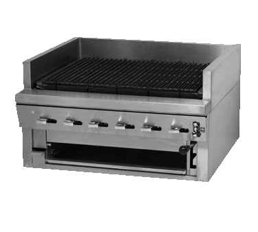 Montague Stainless Steel Front/Sides/Top Radiants Free Standing Counter Top Charcoal Broiler 30"