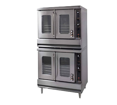 Montague Stainless Steel Double-Deck Standard Depth Gas Convection Oven