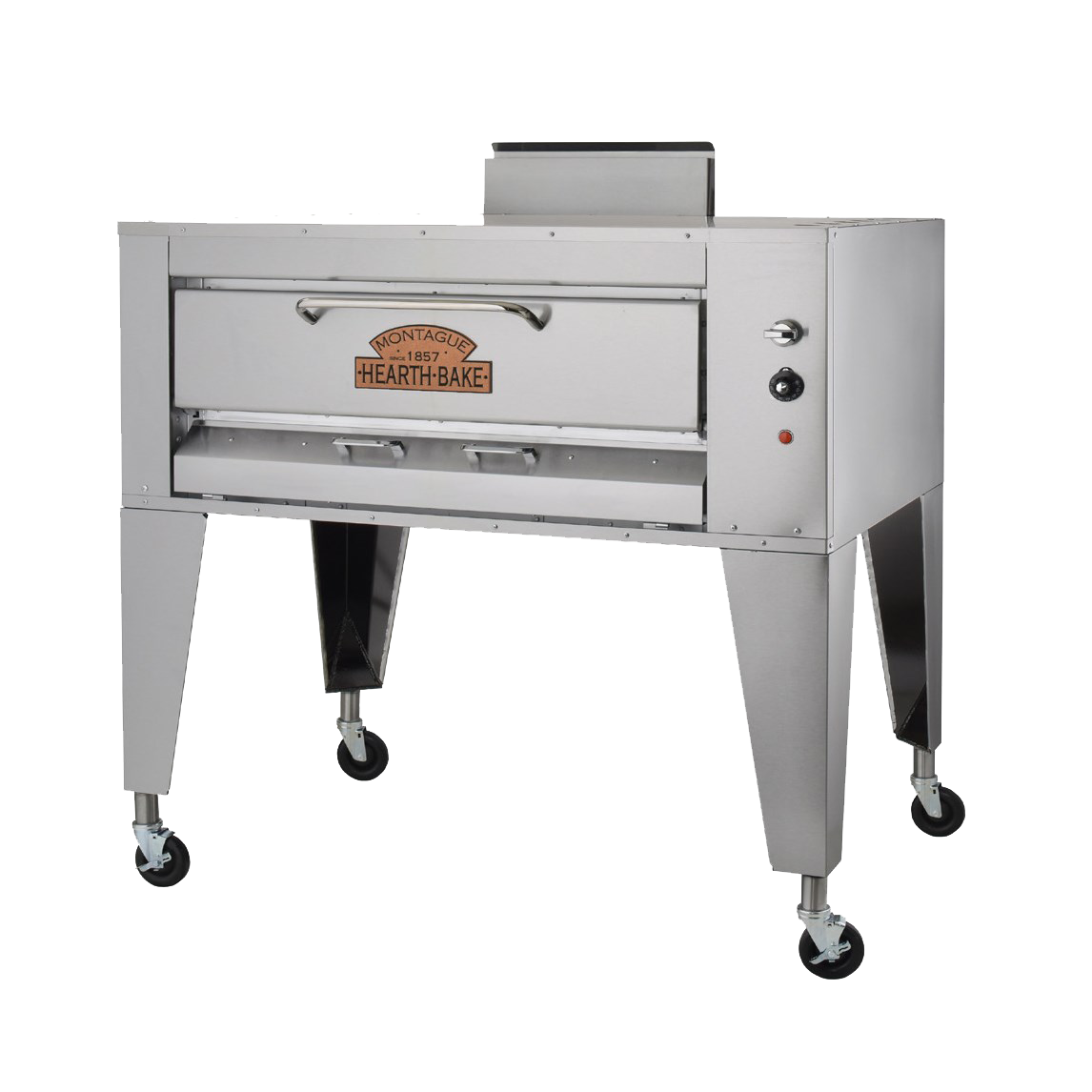 Montague Stainless Steel High Deck 62" Wide Gas Pizza Oven with (2) Burners